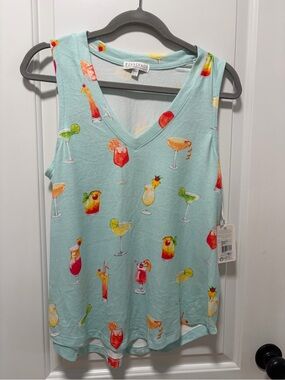 P.J. Salvage NWT size Medium Let’s Drink About It Pajama Tank Top Soft Sleep